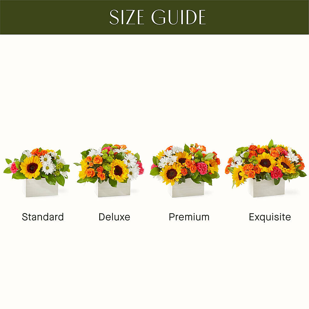 Sun-drenched Blooms Box Bouquet – A Bloom Depot, Pomona CA