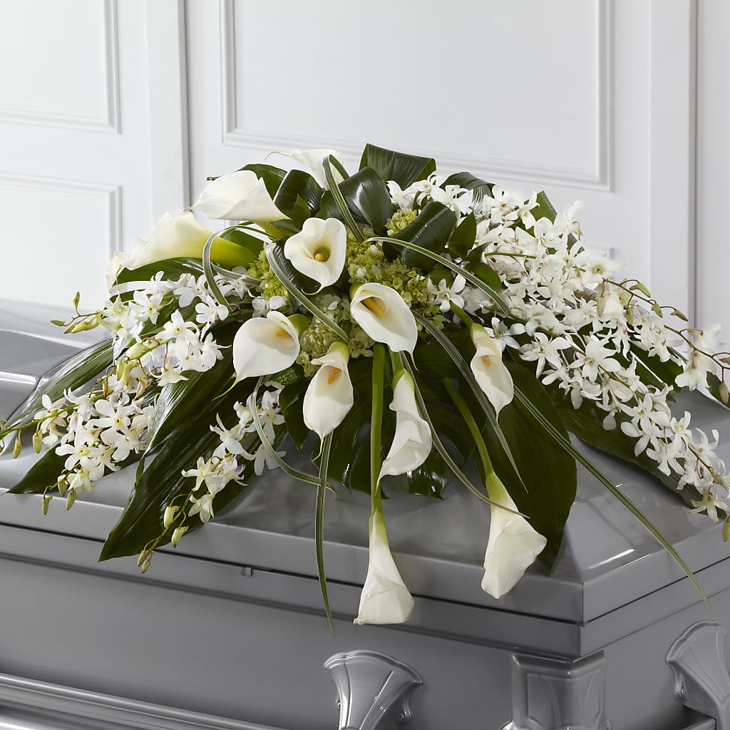 Angel Wings Casket Spray – A Bloom Depot, Pomona CA