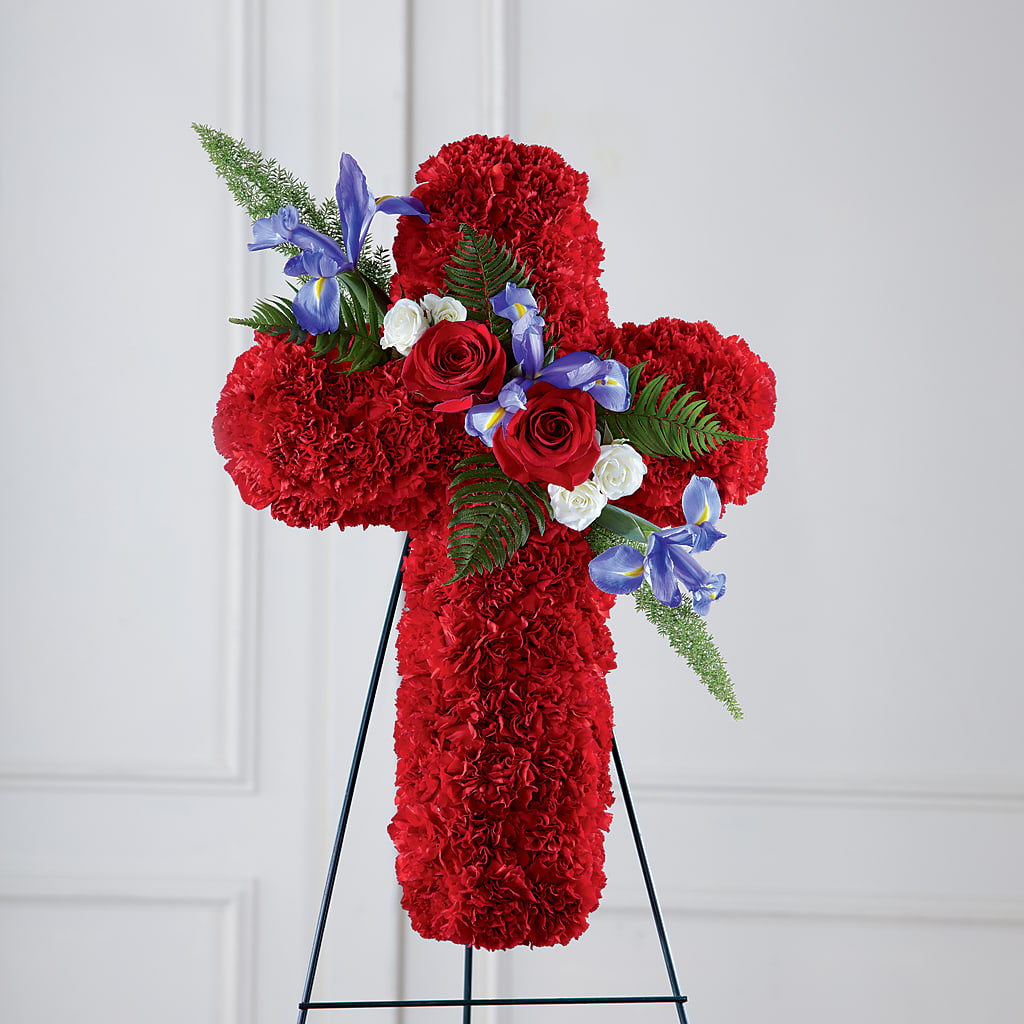 Faithful Hero Floral Cross – A Bloom Depot, Pomona CA