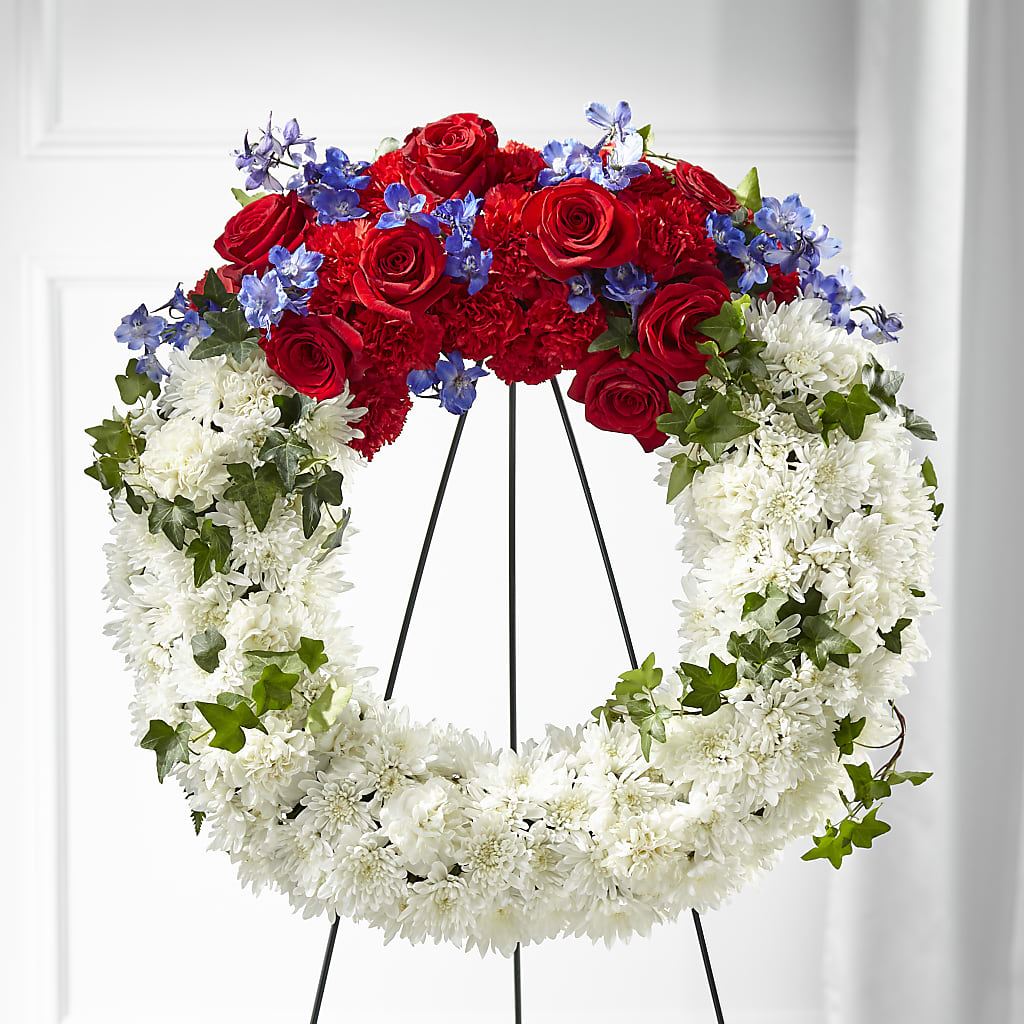 Patriotic Passion Wreath – A Bloom Depot, Pomona CA