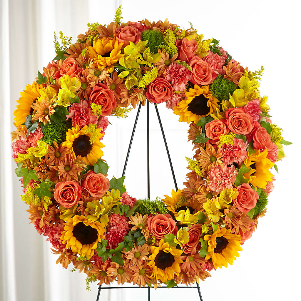 Autumnal Memories Wreath (Standard) – A Bloom Depot, Pomona CA