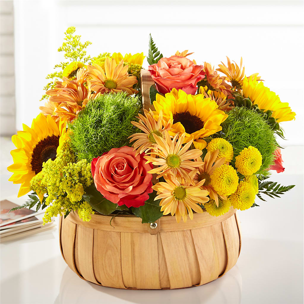 Harvest Sunflower Basket – A Bloom Depot, Pomona CA