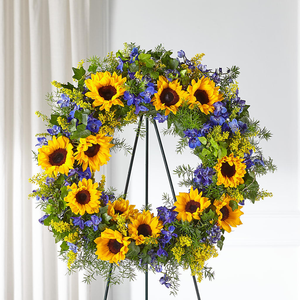 Bright Rays Wreath – A Bloom Depot, Pomona CA