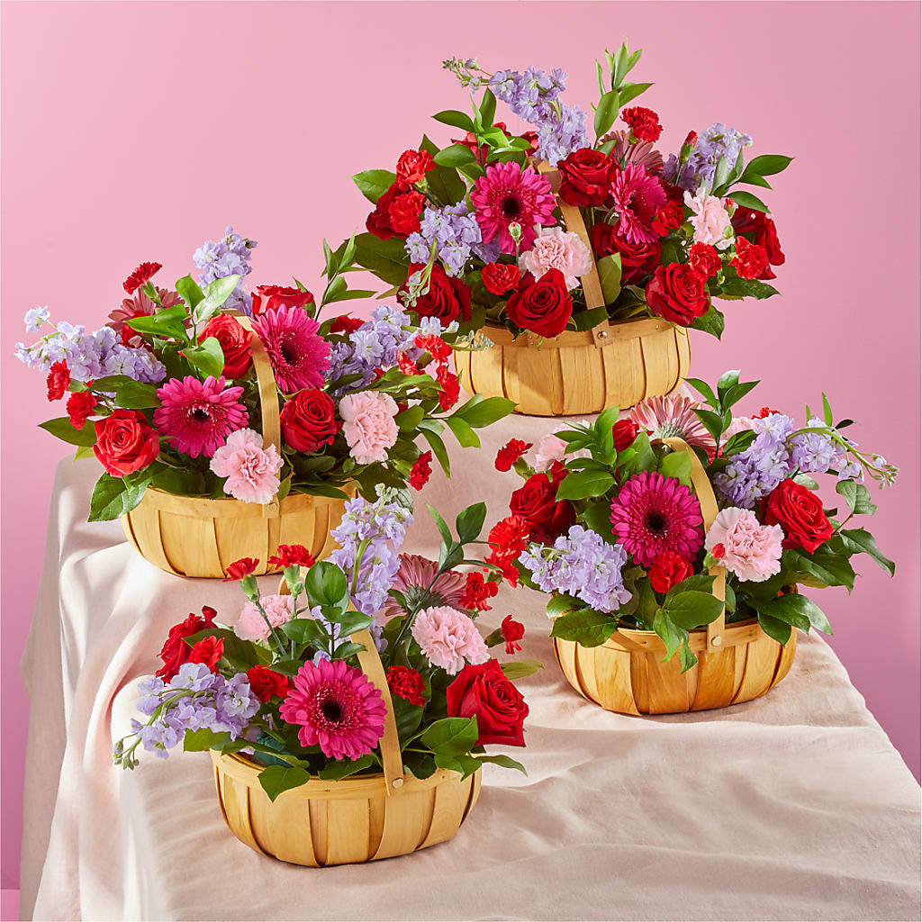 Pink Picnic Basket – A Bloom Depot, Pomona CA