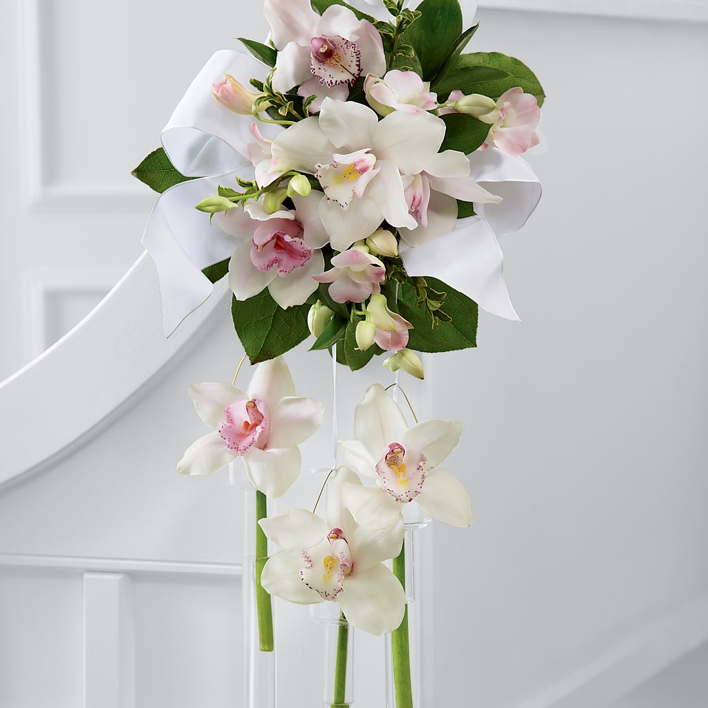 Perfect Entrance Pew Arrangement – A Bloom Depot, Pomona CA