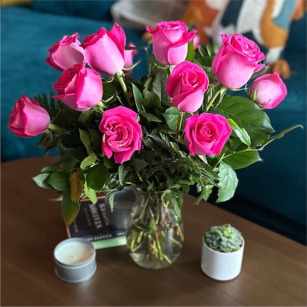 Long Stem Pink Rose Bouquet –  A Bloom Depot, Pomona CA