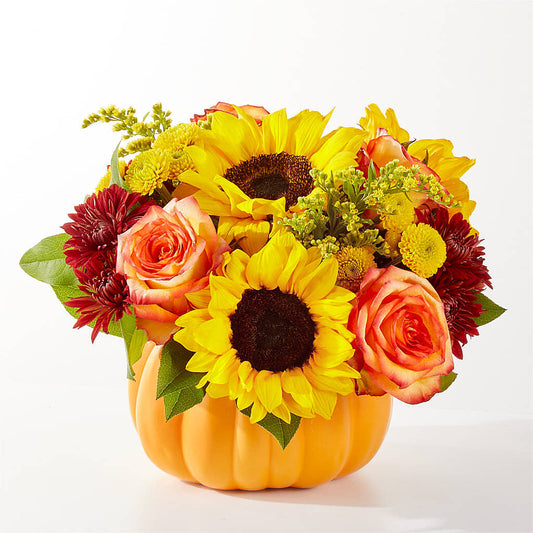 Golden Gourd Pumpkin Bouquet –  A Bloom Depot, Pomona CA