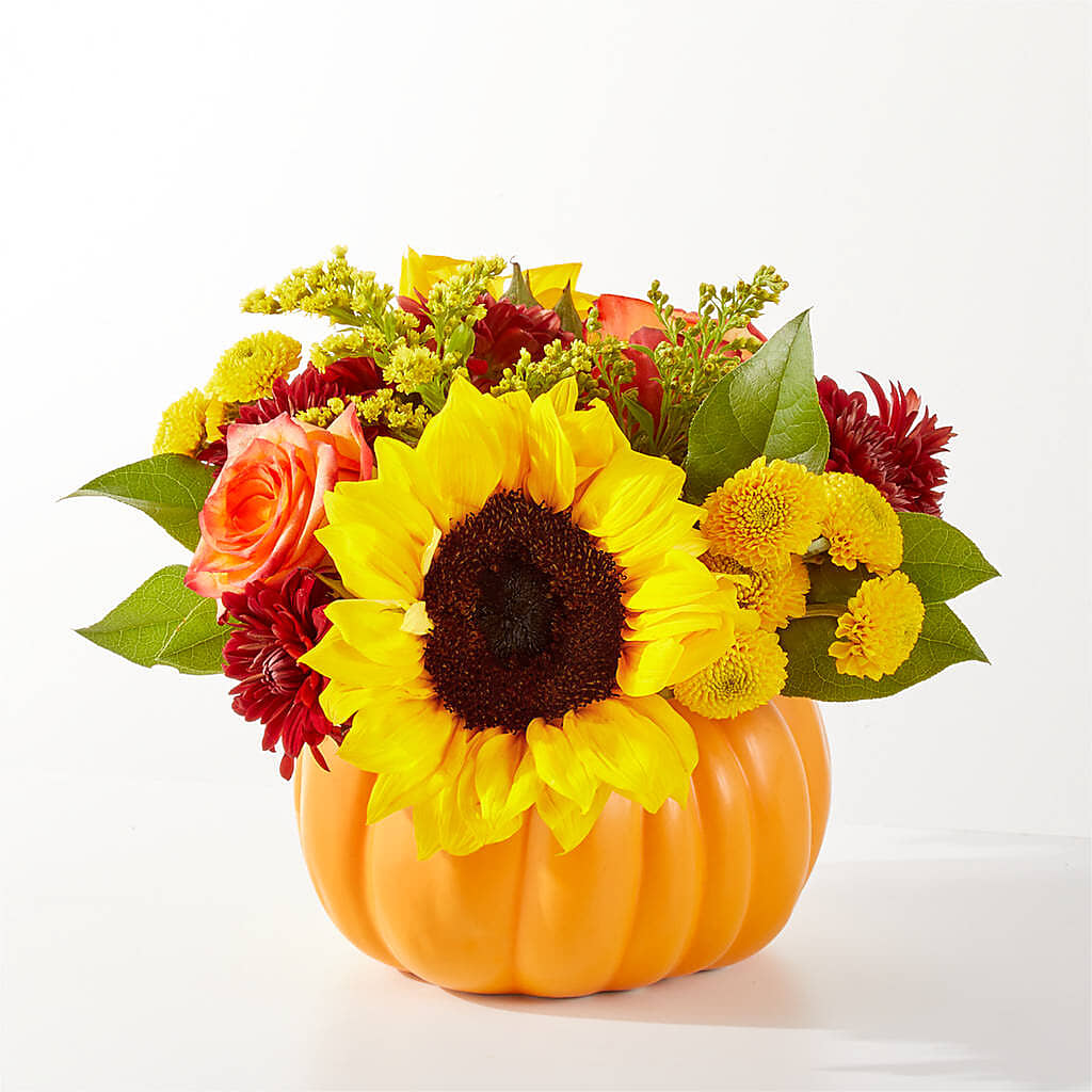 Golden Gourd Pumpkin Bouquet –  A Bloom Depot, Pomona CA
