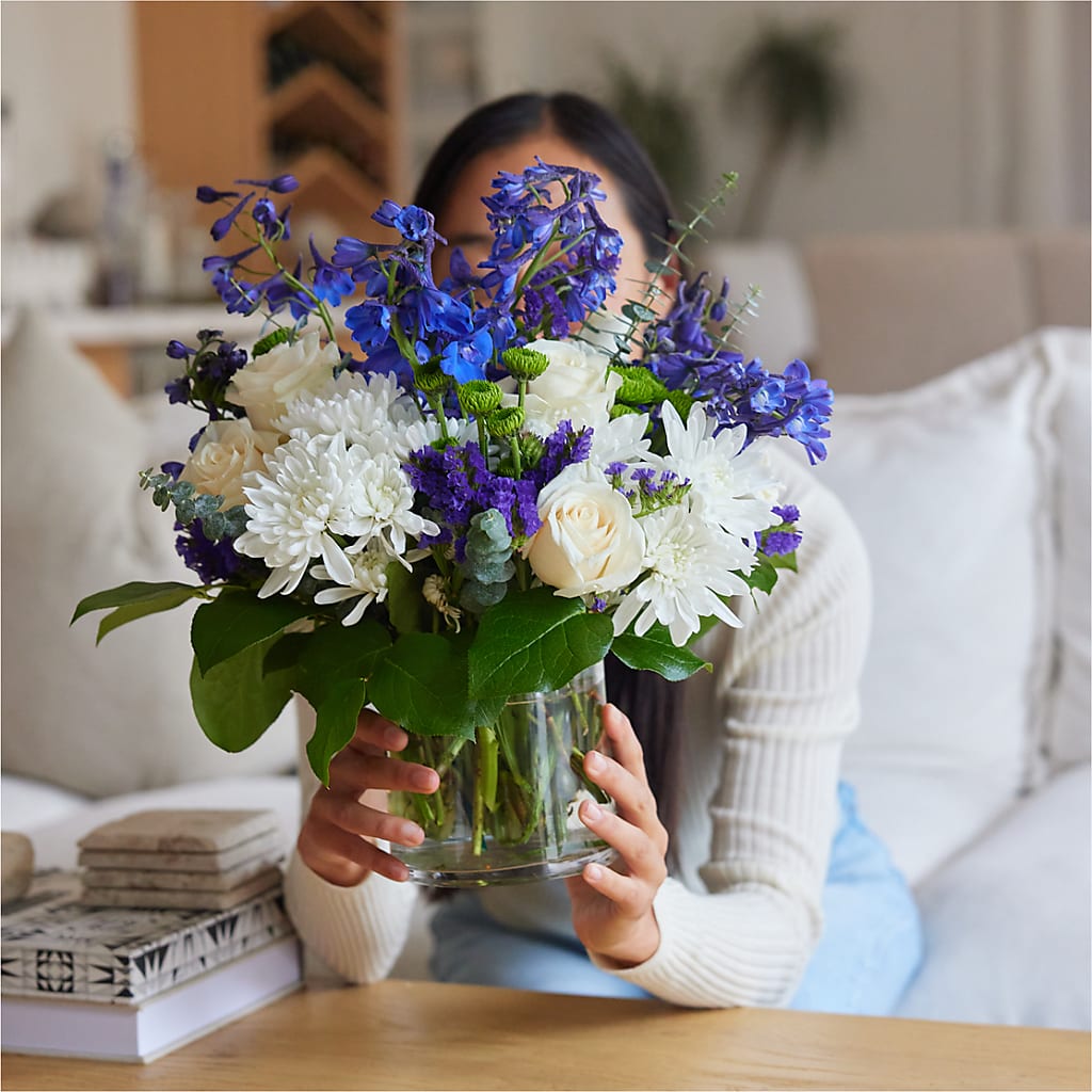Cerulean Waves Bouquet –  A Bloom Depot, Pomona CA