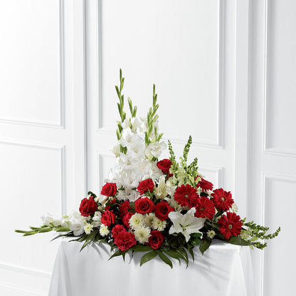 Crimson & White Arrangement –  A Bloom Depot, Pomona CA