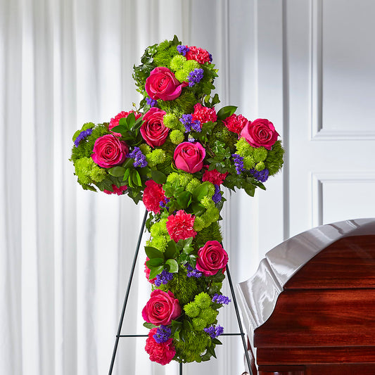 Tribute Rose Floral Cross –  A Bloom Depot, Pomona CA