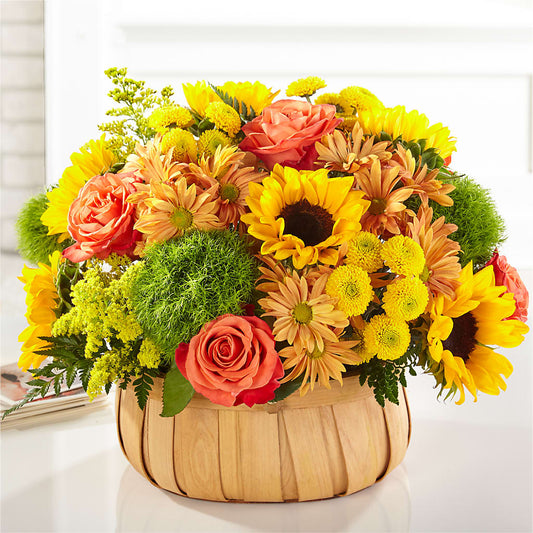 Harvest Sunflower Basket –  A Bloom Depot, Pomona CA