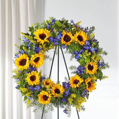 Bright Rays Wreath –  A Bloom Depot, Pomona CA