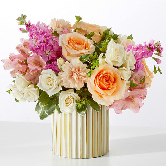 Paradise Bouquet with Ivory Vase –  A Bloom Depot, Pomona CA