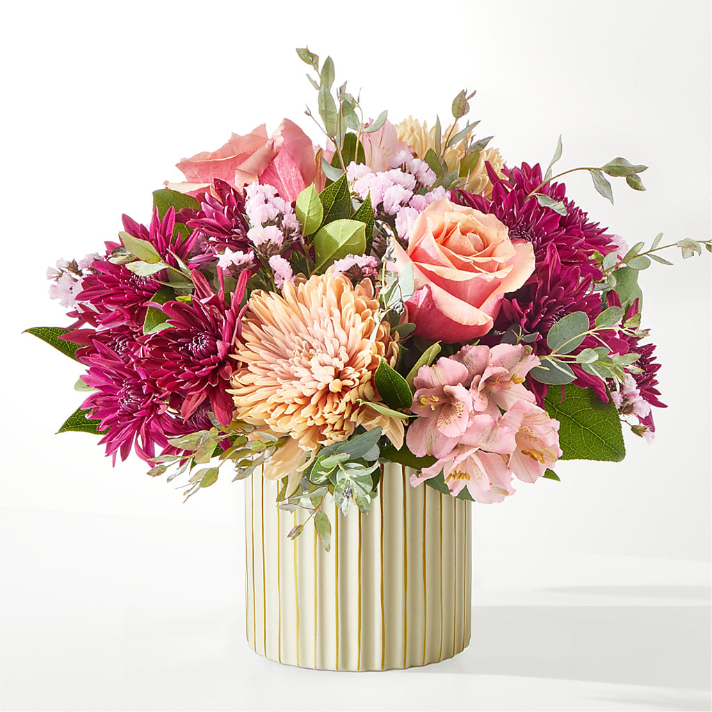 Berry Cobbler Bouquet with Ivory Vase –  A Bloom Depot, Pomona CA
