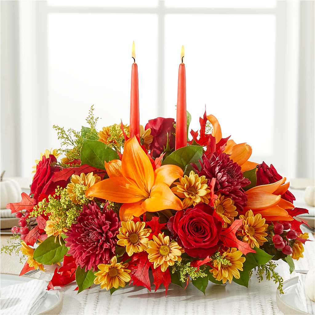 Autumn's Embrace Centerpiece –  A Bloom Depot, Pomona CA