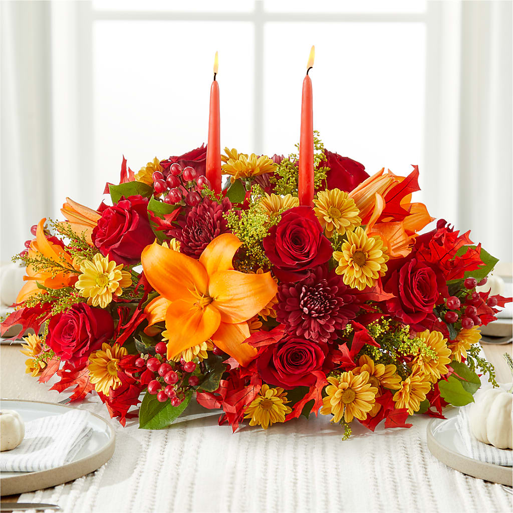 Autumn's Embrace Centerpiece –  A Bloom Depot, Pomona CA
