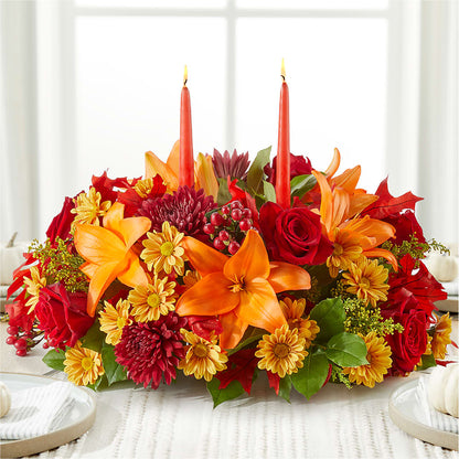 Autumn's Embrace Centerpiece –  A Bloom Depot, Pomona CA